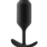 Анальна пробка із зміщеним центром ваги Snug Plug 3 B-Vibe, силіконова, чорна