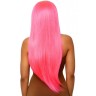 Довга пряма перука Leg Avenue, рожевий 83см.