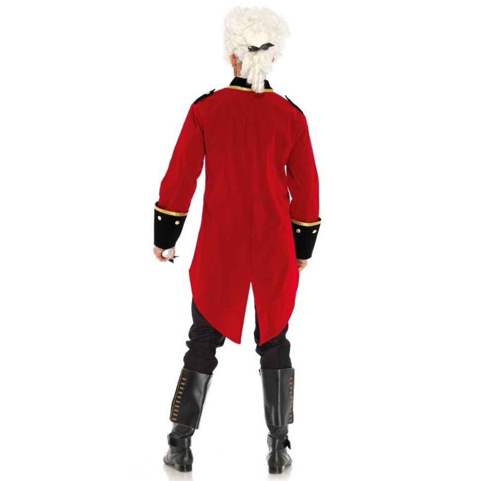 Чоловічий костюм капітана XL, Leg Avenue, 2 предмети, червоний