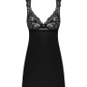 Obsessive Donna Dream babydoll - сексуальна сорочка з мереживом та стрінги, XL/XXL (чорний)