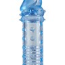 Насадка на член рельєфна Toy Joy, що подовжує, реалістична, блакитна, 15.5 х 3 см