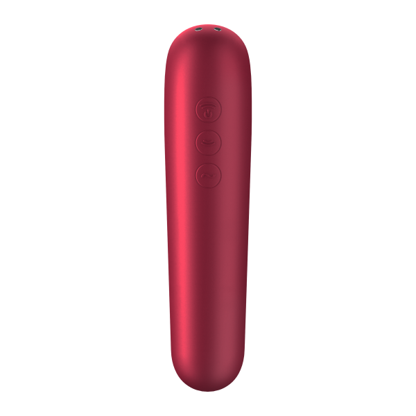 T360130 вакуумний кліторальний стимулятор SATISFYER DUAL LOVE RED