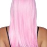Довга перука з чубчиком Leg Avenue, рожевий 60см.