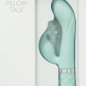 Розкішний вібратор-кролик Pillow Talk - Kinky Teal з кристалом Сваровські, потужний