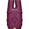 Бездротові вібруючі затискачі для сосків ZALO Nave Vibrating Nipple Clamps фіолетовий