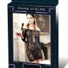 Сукня-сітка з декольте Anne De Ales FETISH DINNER Black S / M, оголене плече
