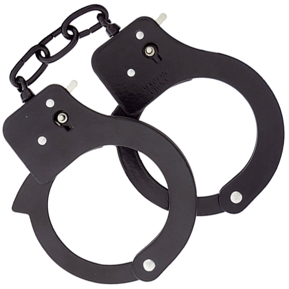 Наручники BONDX METAL cuffs, BLACK, Білий, One Size